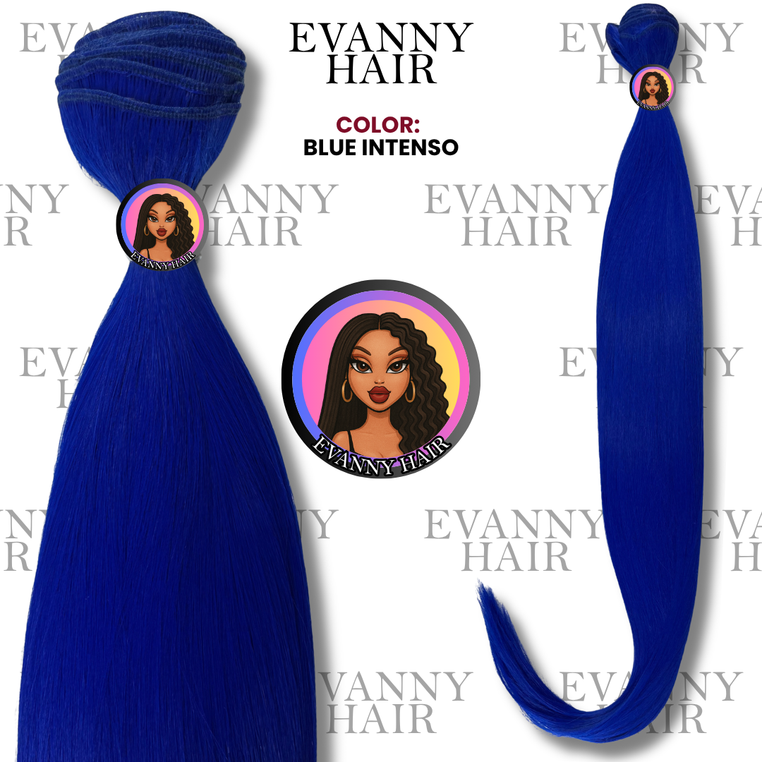 Extensiones Clon Humano tono Blue Intenso