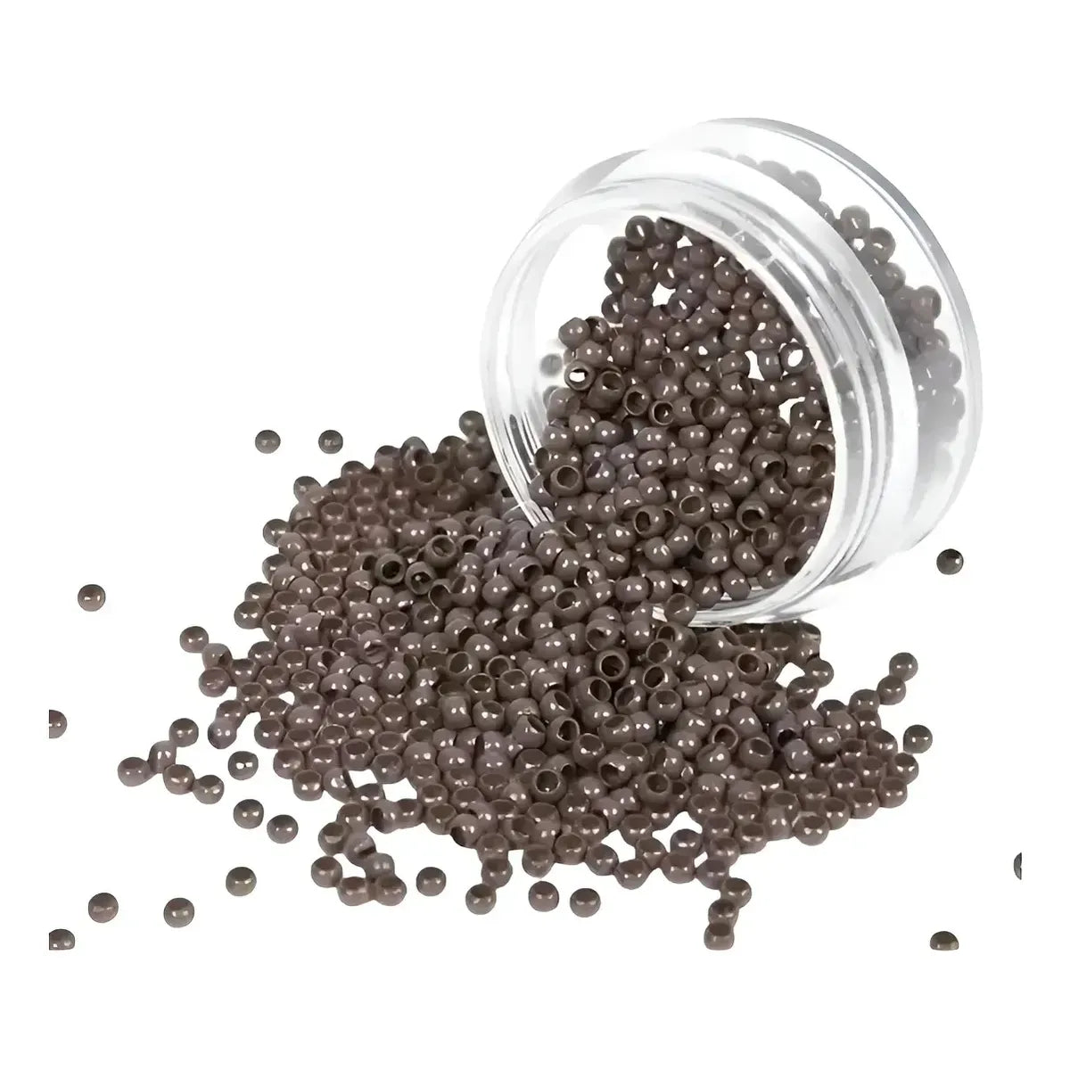 Nano ring para extensiones de cabello, tonos marrón y negro
